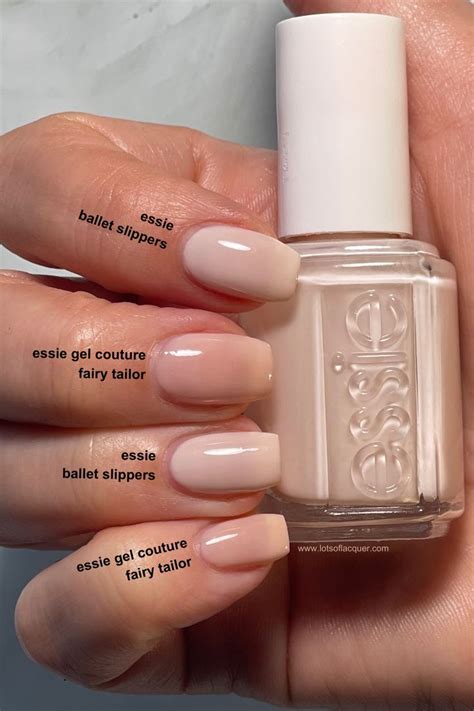 essie fairy tailor vs ballet slippers